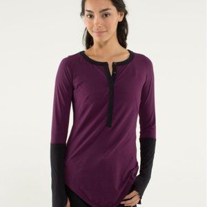NWT Lululemon Urbanite Henley Long Sleeve Plum